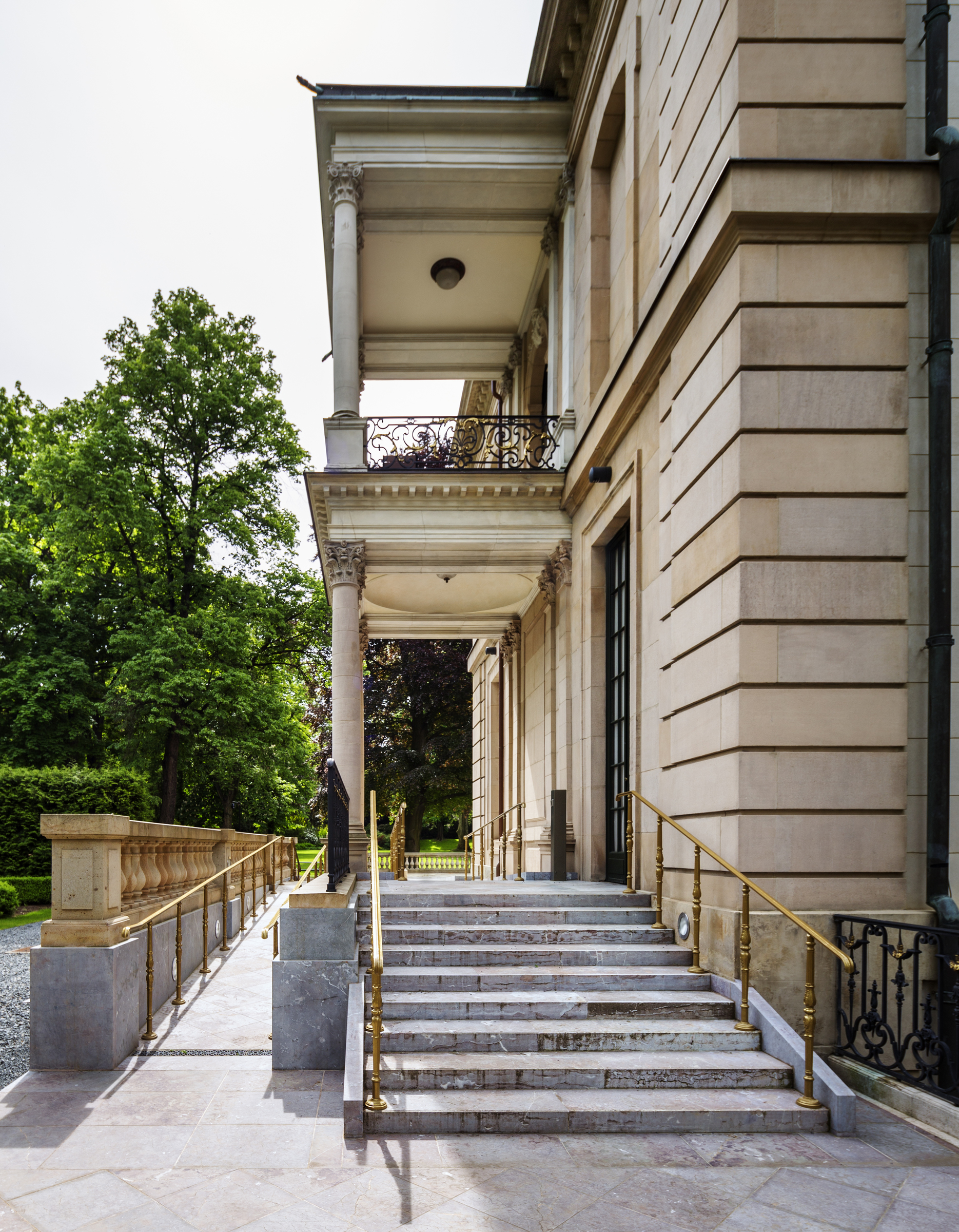 new accessibility ramp leading to main entrance