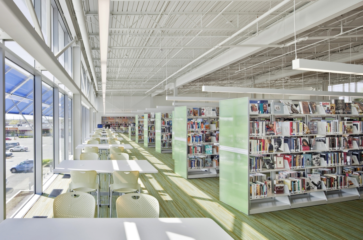 Interior book stacks