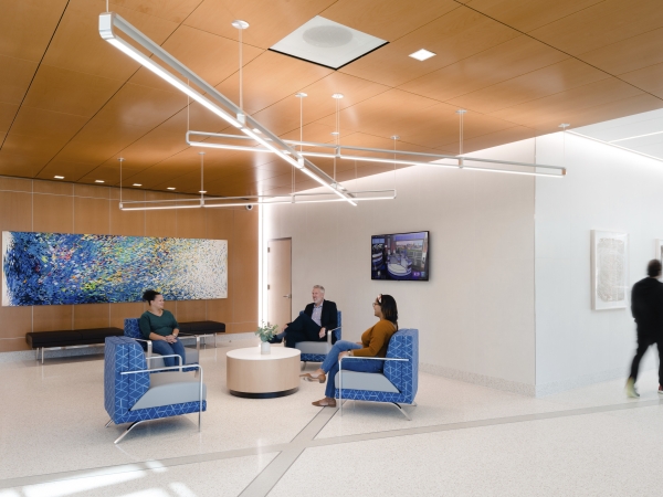 interior lobby academic medical center