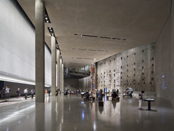 Foundation Hall in the National September 11 Memorial and Museum